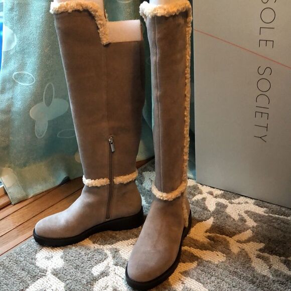 New Sole society suede boots, size 6.5 - Picture 2 of 12